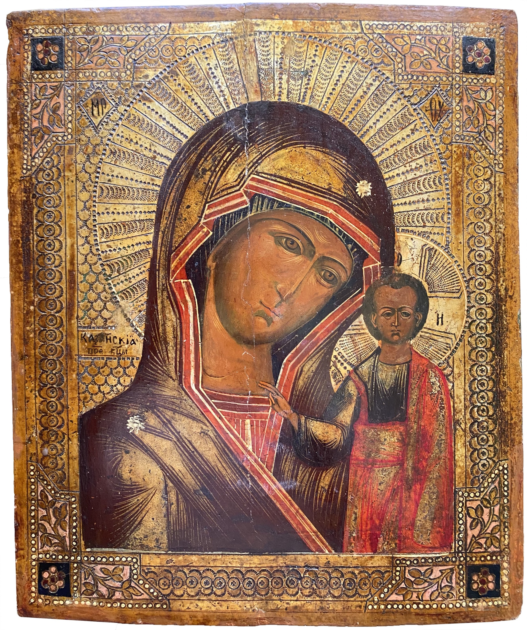 Икона Казанская Богородица 19 век