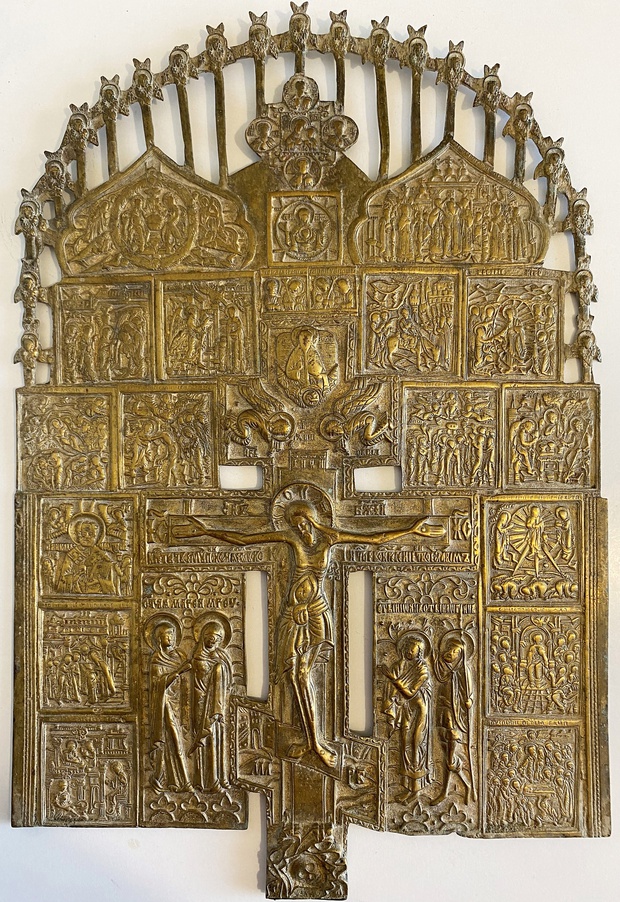 Большой патриарший крест распятие 19 век