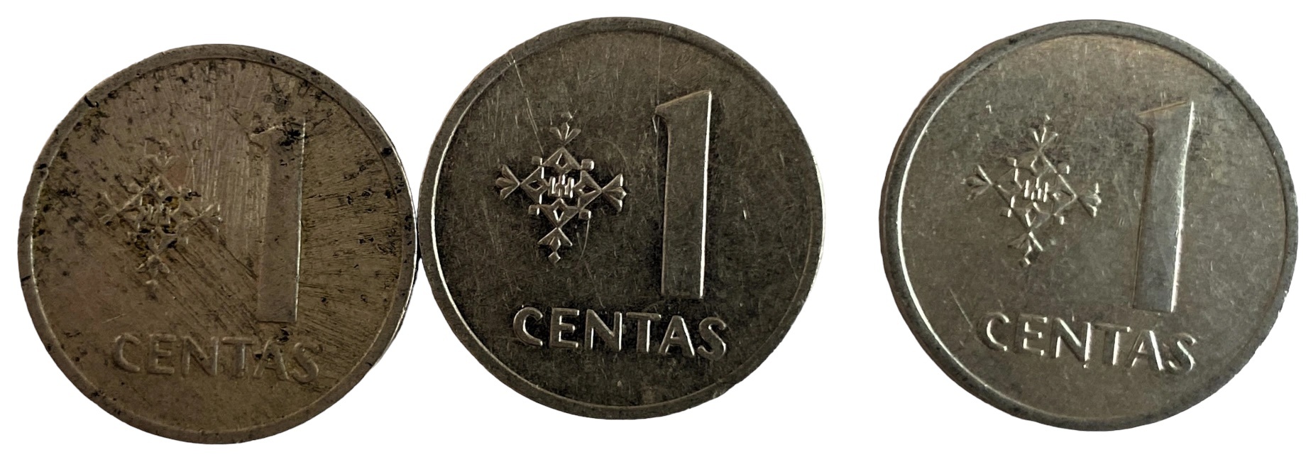 Иностранная монета Литва 1991 год 1 цент