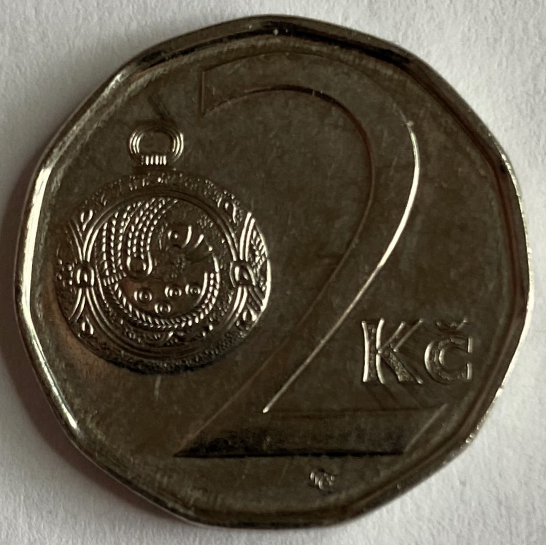 Иностранная монета Чехия 2 кроны 2015 год