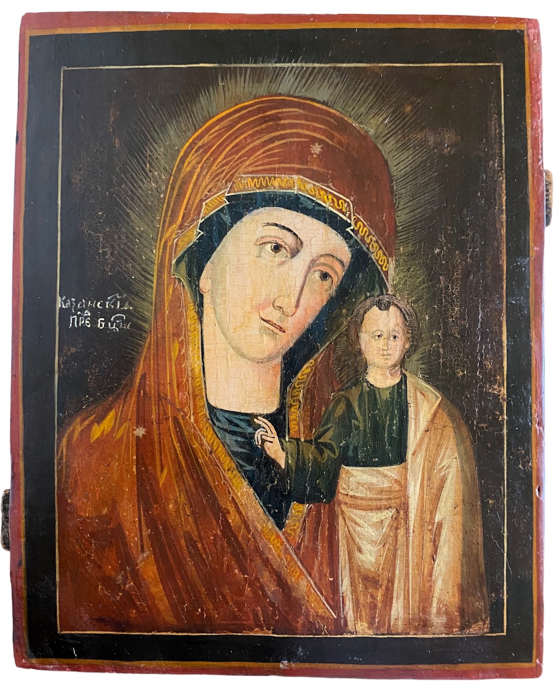 Казанская Богородица икона первая половина 19 века