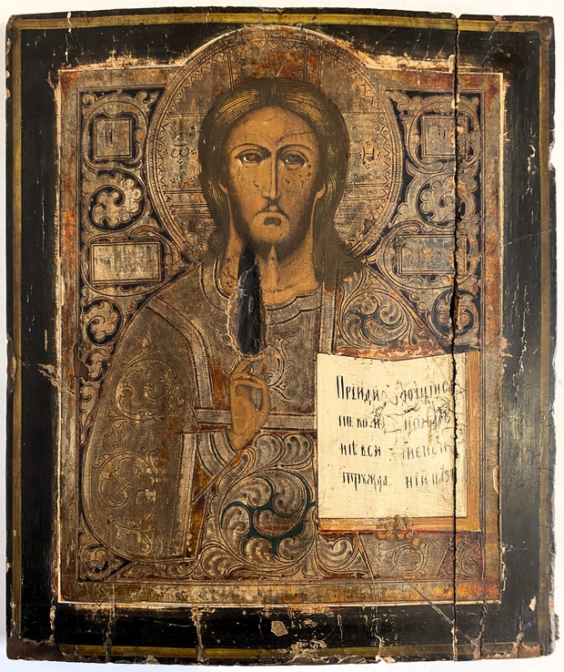 Икона Спасителя Иисуса Христа 19 век