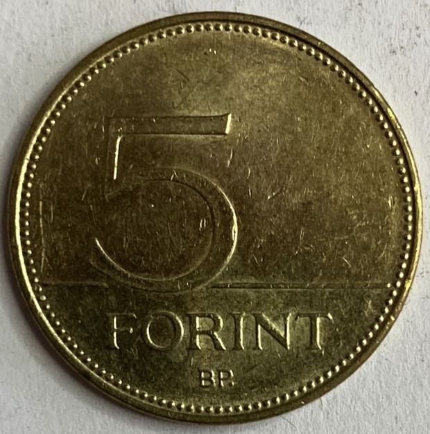 Иностранная монета 5 Форинтов 2014 год Венгрия