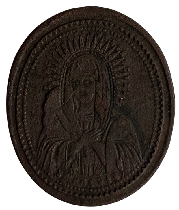 Жетон медальон церковный Серафим Саровский Богородица Умиление