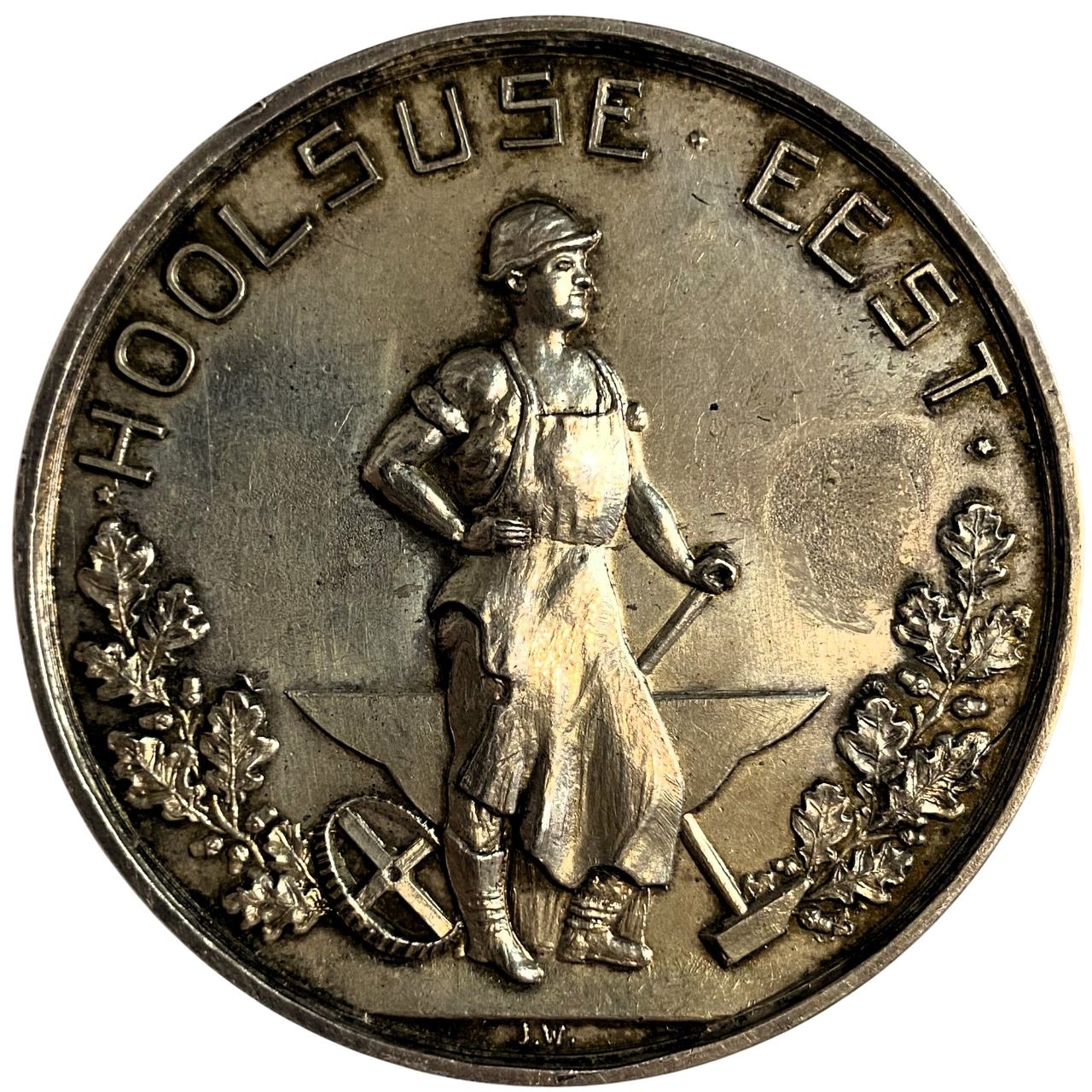 Медаль серебро Эстляндия тартусский союз фермеров Российская империя