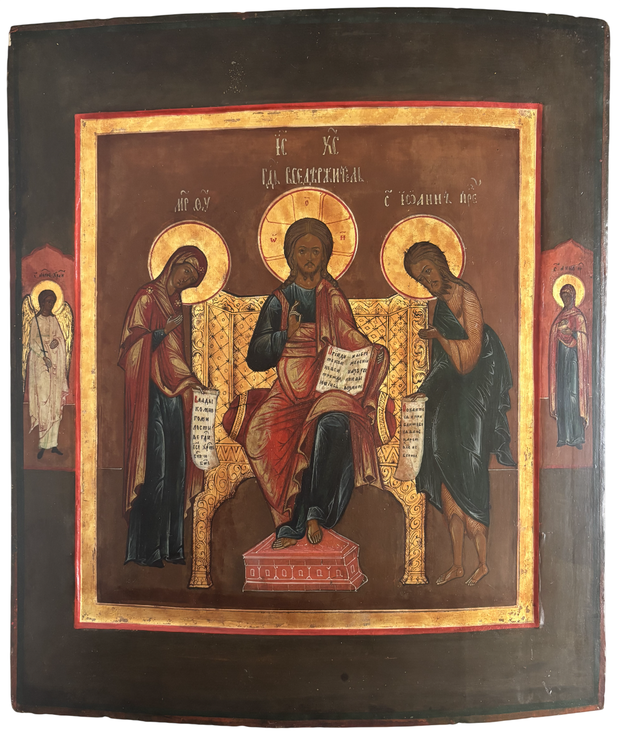Икона Деисус ковчег 19 век