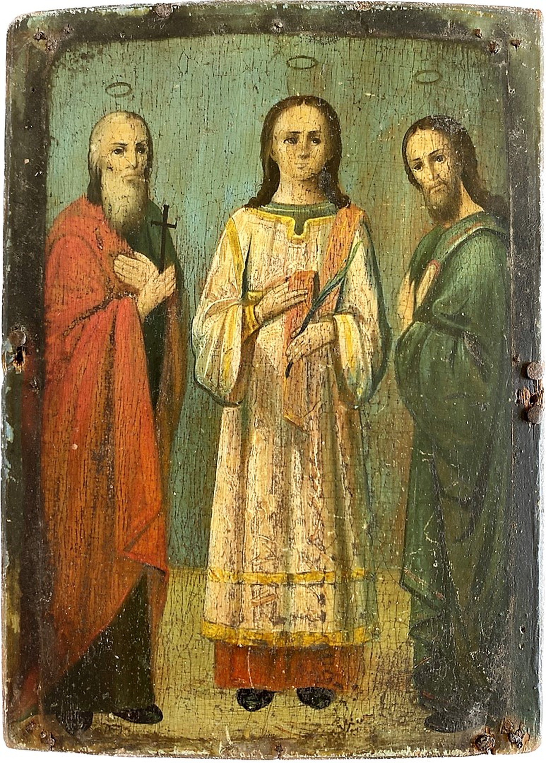Икона Гурий Самон и Авив 19 век