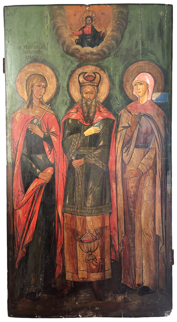 Купить Храмовую икону Захария и Елизавета 18 век